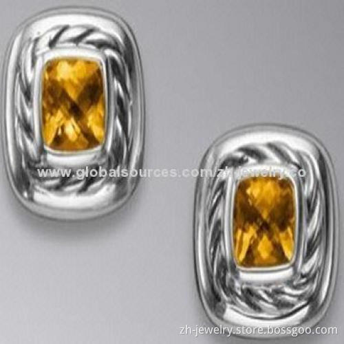 Cubic Zirconia Drop Earrings, Available in Various Colors